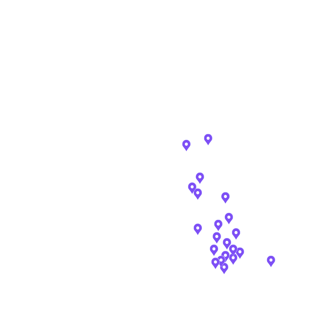 Map of eQuoo clients in the UK